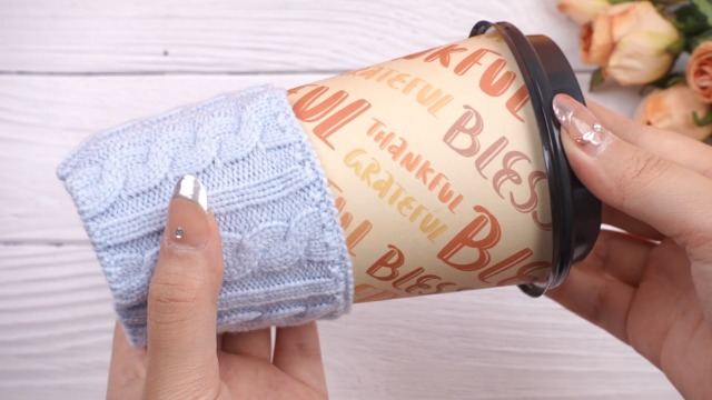 Amazon.com: Hushee 9 Pcs Knitted Coffee Cup Cozy Sleeve Reusable